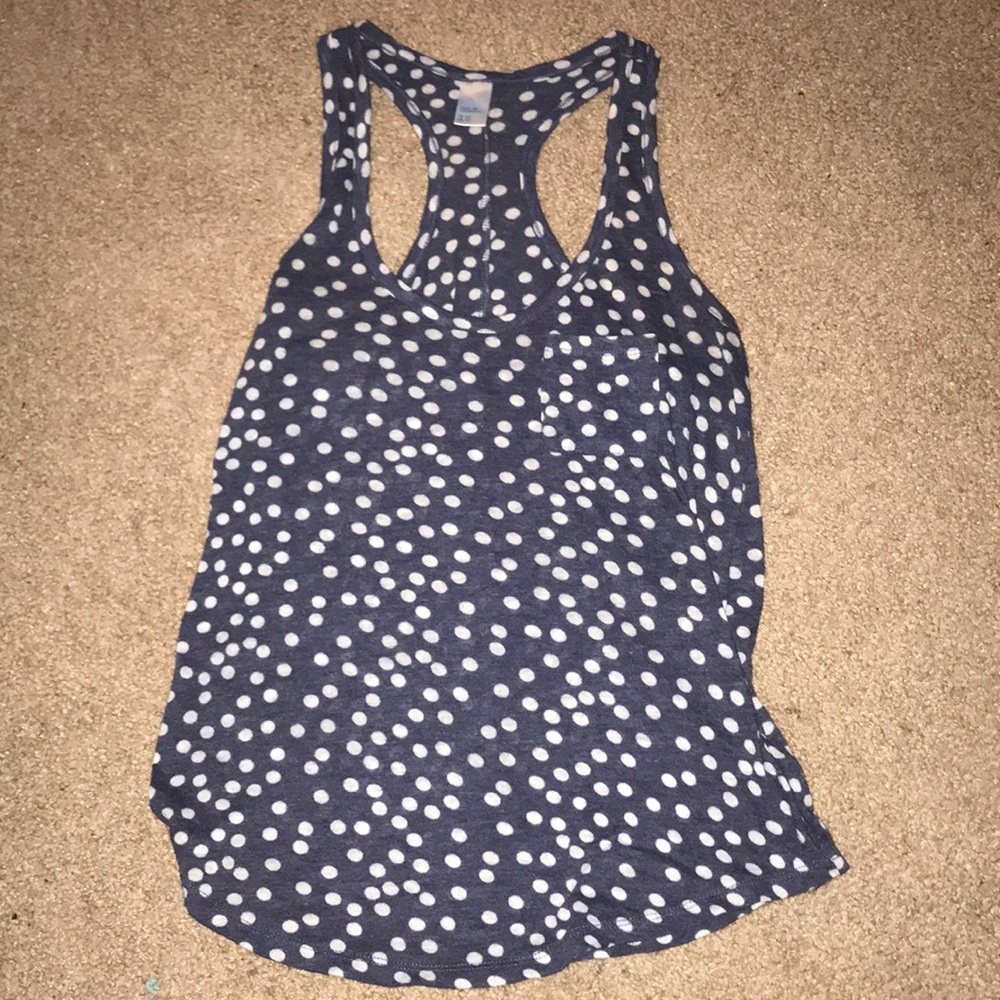 Polkadot tank top⚪️🔵⚪️